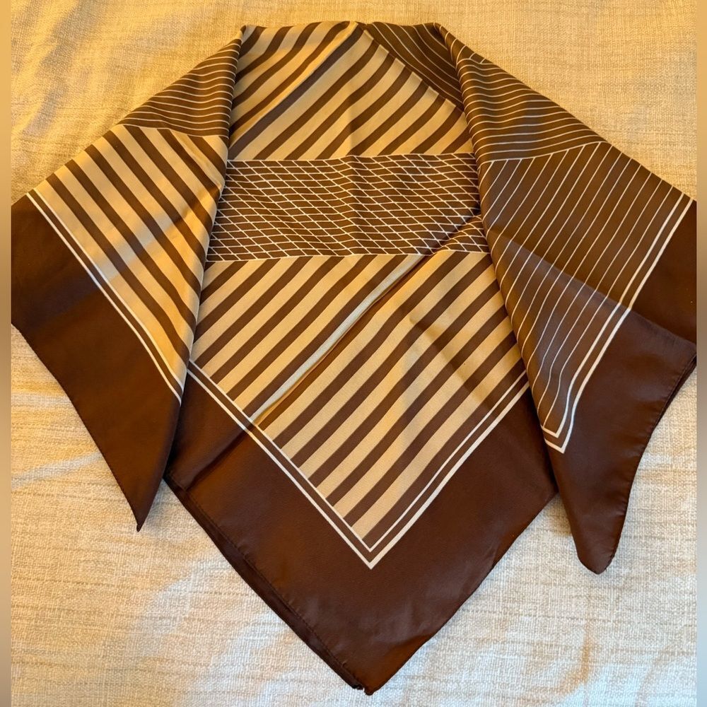 Vintage Boselli Trevira Texture Scarf. Made in Italy.